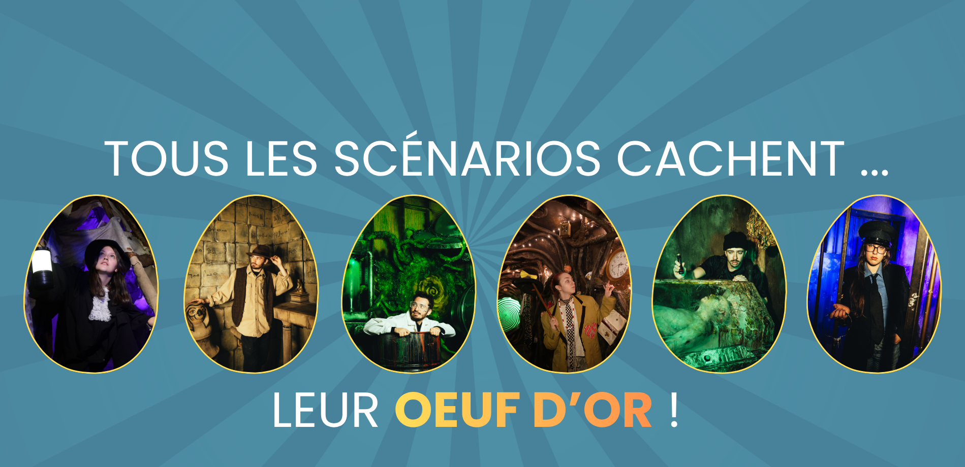 CHASSE AUX OEUFS D'OR ENFANTS ET PARENTS JEUX D'ÉVASION