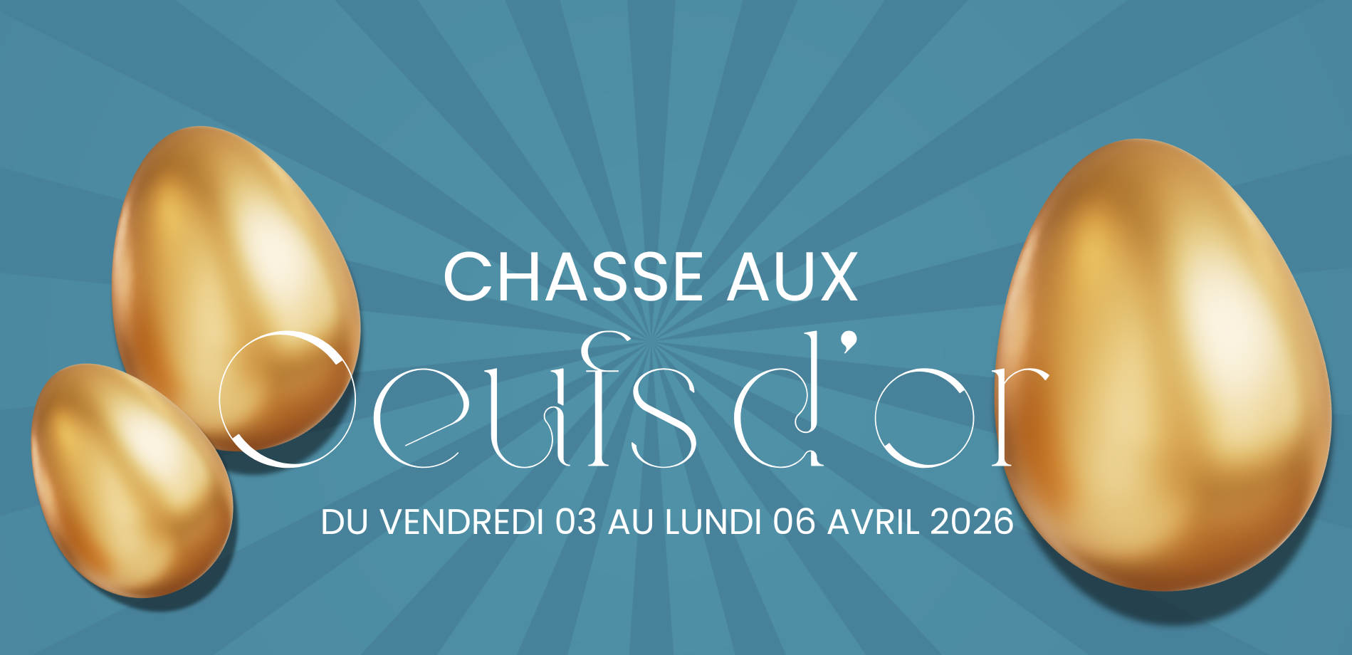 CHASSE AUX OEUFS D'OR ENFANTS ET PARENTS JEUX D'ÉVASION