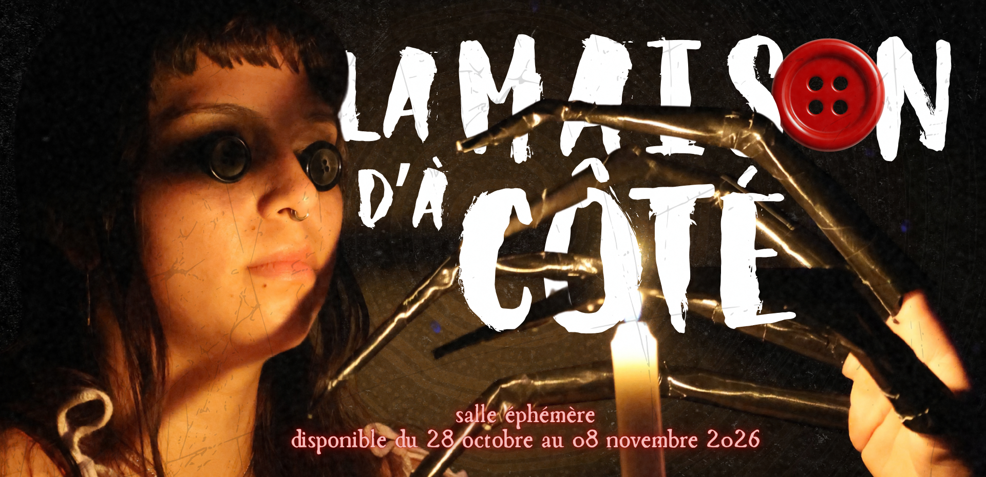 NOUVELLE SALLE D'ESCAPE GAME LA MAISON D'À CÔTÉ HALLOWEEN 2026